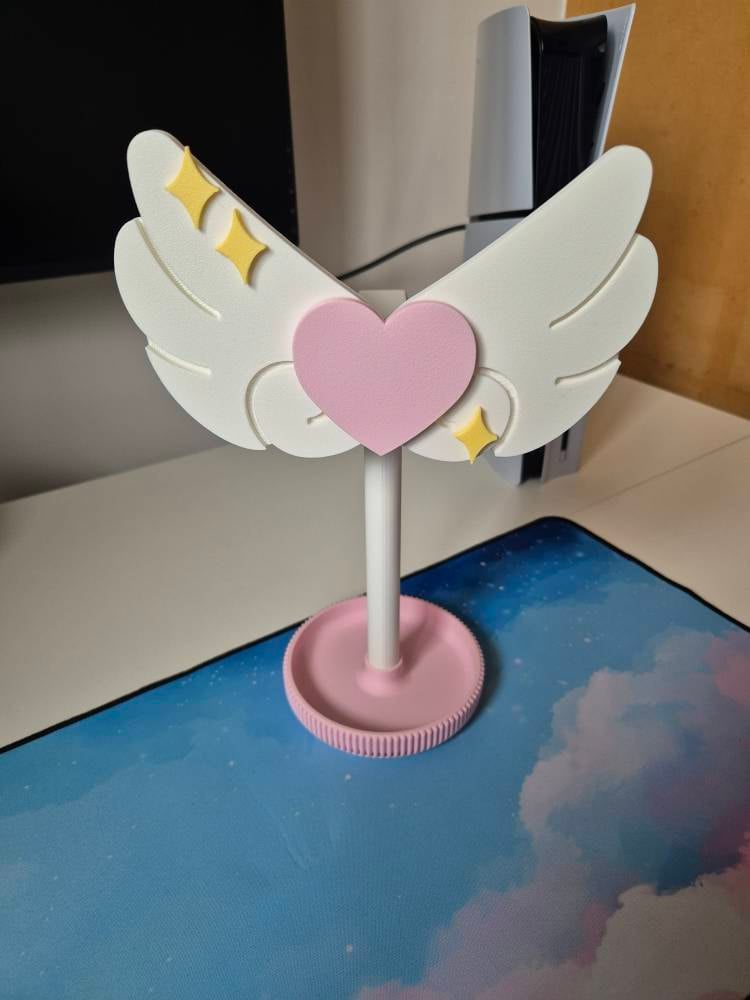 Angel Wings Headphone Stand - Elevate Your Desk Setup with Some Charm