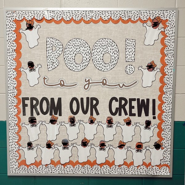 Halloween Bulletin Board Kit & Ghost Student Activity | Includes ...
