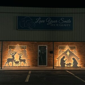 5.8ft Sleigh Reindeer Template When Made. Printable Trace and Cut ...