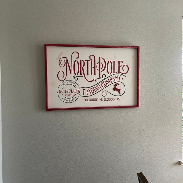 North Pole Christmas Stencil North Pole Trading Company North Pole north-pole-christmas-stencil-north-pole-trading-company-north-pole