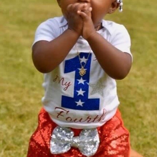 Baby girl first fourth of july outfit 2025
