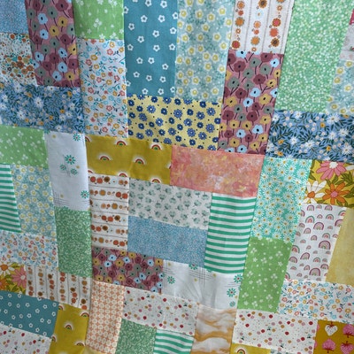 Easy Baby Quilt Pattern, Beginner Friendly Fun Patchwork Sewing ...