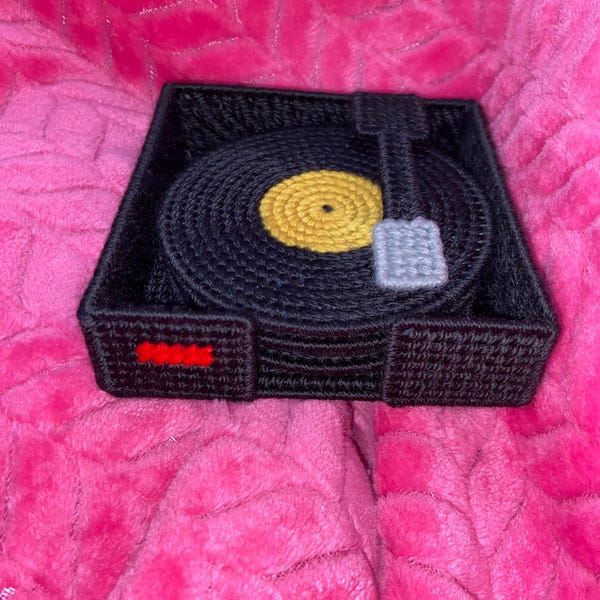 Plastic Canvas Pattern - Retro Record Coasters - Needlepoint ...
