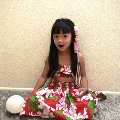 Kids Hawaiian Hula Pa'u Skirtshula Skirts Pa'ugirls - Etsy