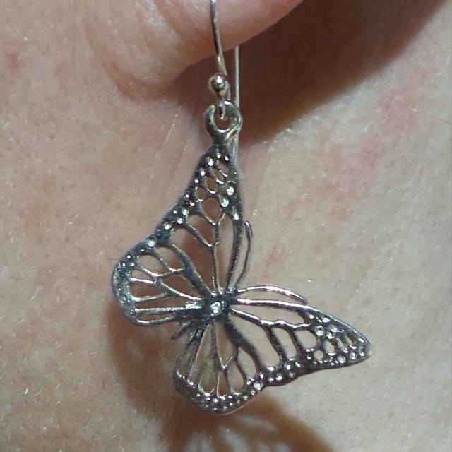 Orecchini A Vortice In Argento Sterling 925 Con Chiusura A Farfallina - Eleganti E Minimal, Altezza 1,2 Cm