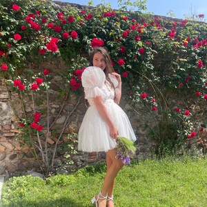 Jade Dress, Short Wedding Dress, Bridal Shower Dress, Elopement Dress ...