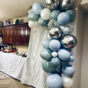 Decorazioni Winter Wonderland, Arco di palloncini per baby shower ...