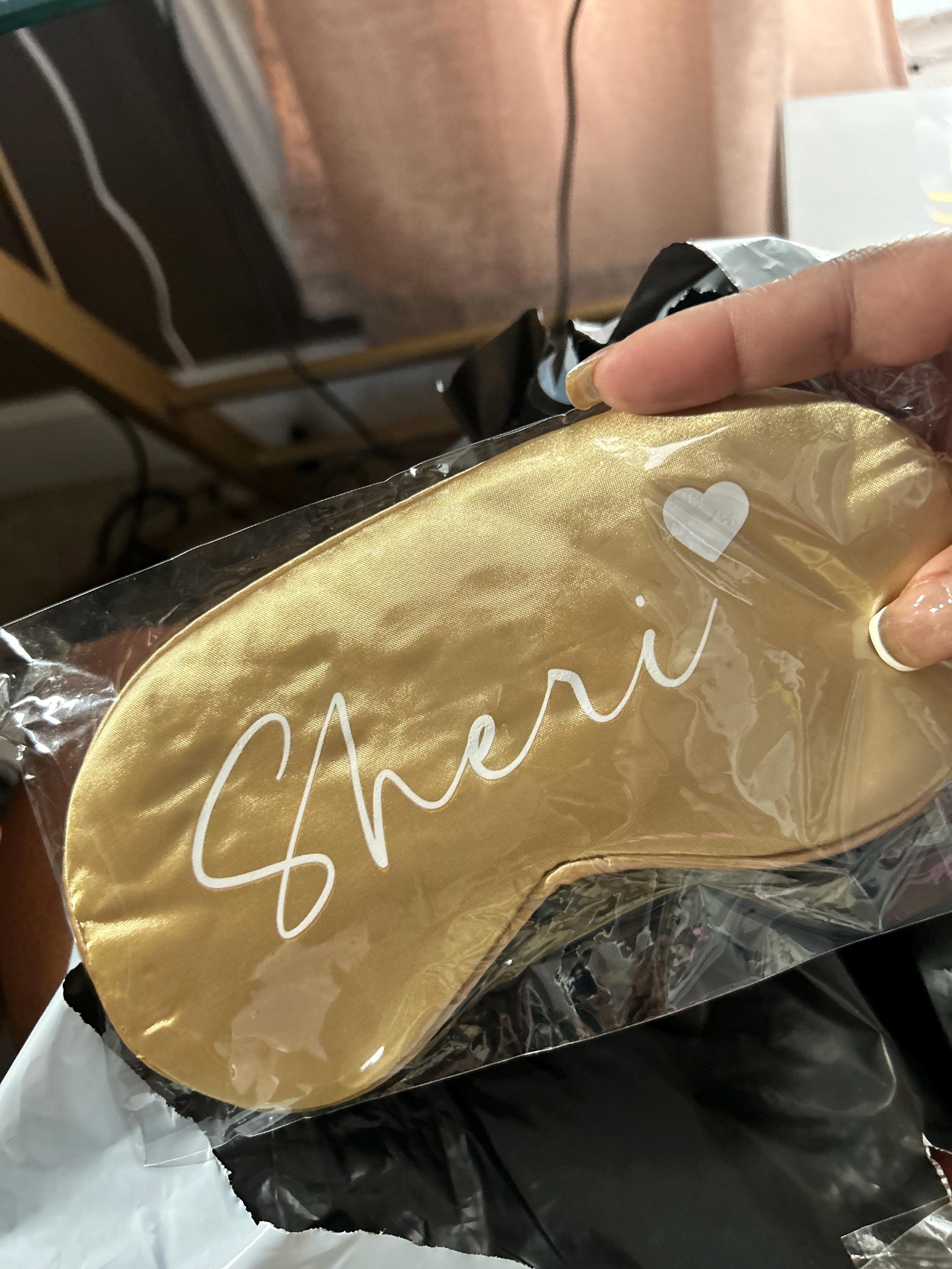 Personalized Eye Mask, Bridesmaid Gift, Bridal Party Gift, Sleep Mask, Personalized Wedding Favor, Silky Satin Mask, Bachelorette Party