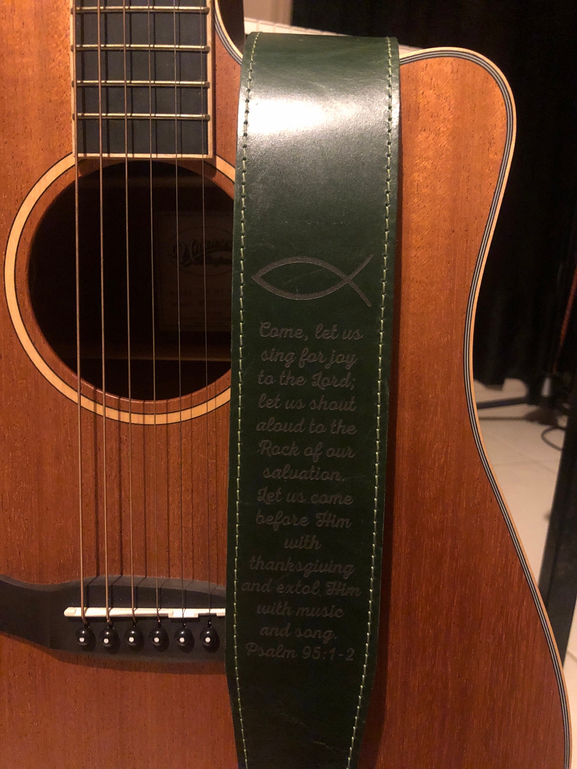 Guitar Strap, Personalized guitar strap, Father&#39;s Day, Anniversary gift, Leather strap, Gift for him, Graduation Gift, Accessories for Men