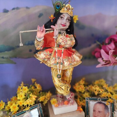 Flûte Bansuri Lord Krishna En Argent Pur 925 - Longueur 6 Pouces, Fait Main En Inde, Neuf Sans Emballage