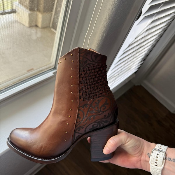 Cowhide Leather Boots