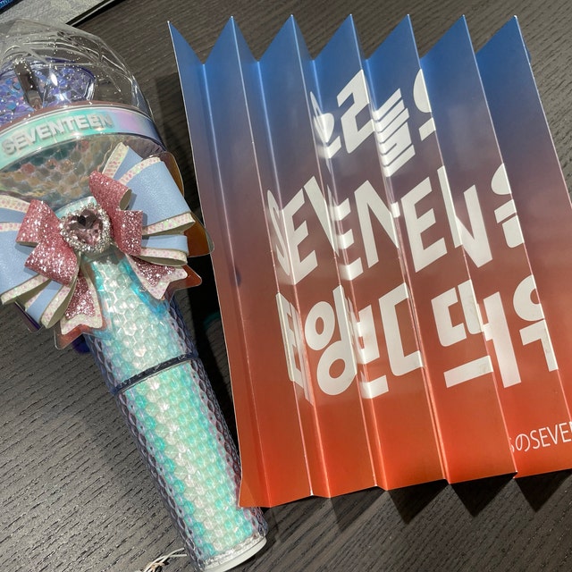 SEVENTEEN Caratbong Light Stick Leather Bow Kpop Concert