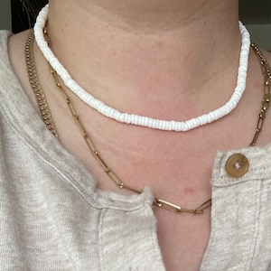 Puka shell cheap necklace romwe