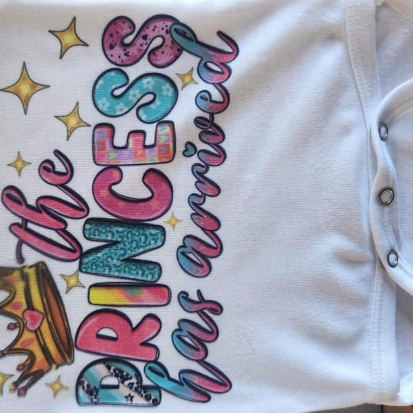 The Princess Has Arrived Png Sublimation Design Download, Baby Girl Png ...