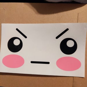 Emoji 0w0 Whoa Anime Kawaii Custom Vinyl Decal Etsy