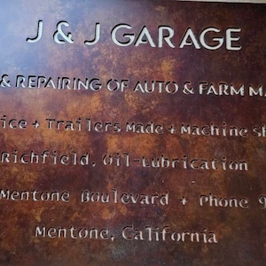 Custom Metal Business Sign Metal Signs Personalized Patina Metal Sign ...