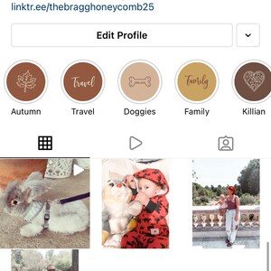 Autumn Instagram Highlight Cover Icons 44 Line Art Highlight - Norway