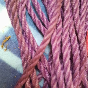 Shibari Rope. 1 Ply 'violet Fully Treated' Tossa Jute Rope. 8