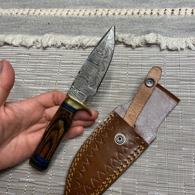 Custom Handmade Viking Axe with Damascus Steel Blade & Rosewood Handle main image 0