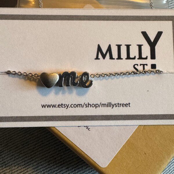 Small Button Pendant with Chain main image 0