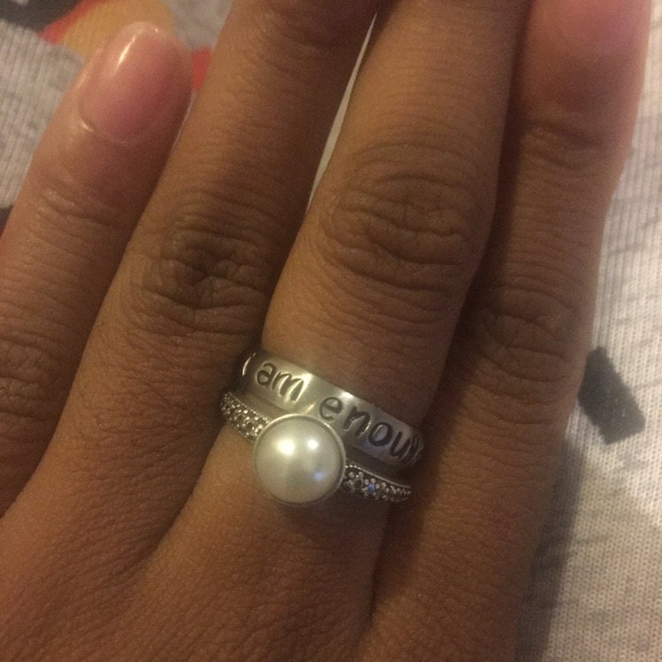I Am Enough Ring Recovery Mental Health Awareness Ring You