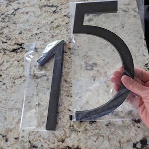 10 Inch Modern House Numbers Address Numbers Architectural 