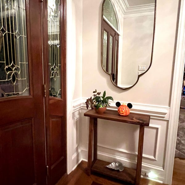 Wood Breakfast Bar Bar Height Table Drink Table Rustic Bar Top Table ...