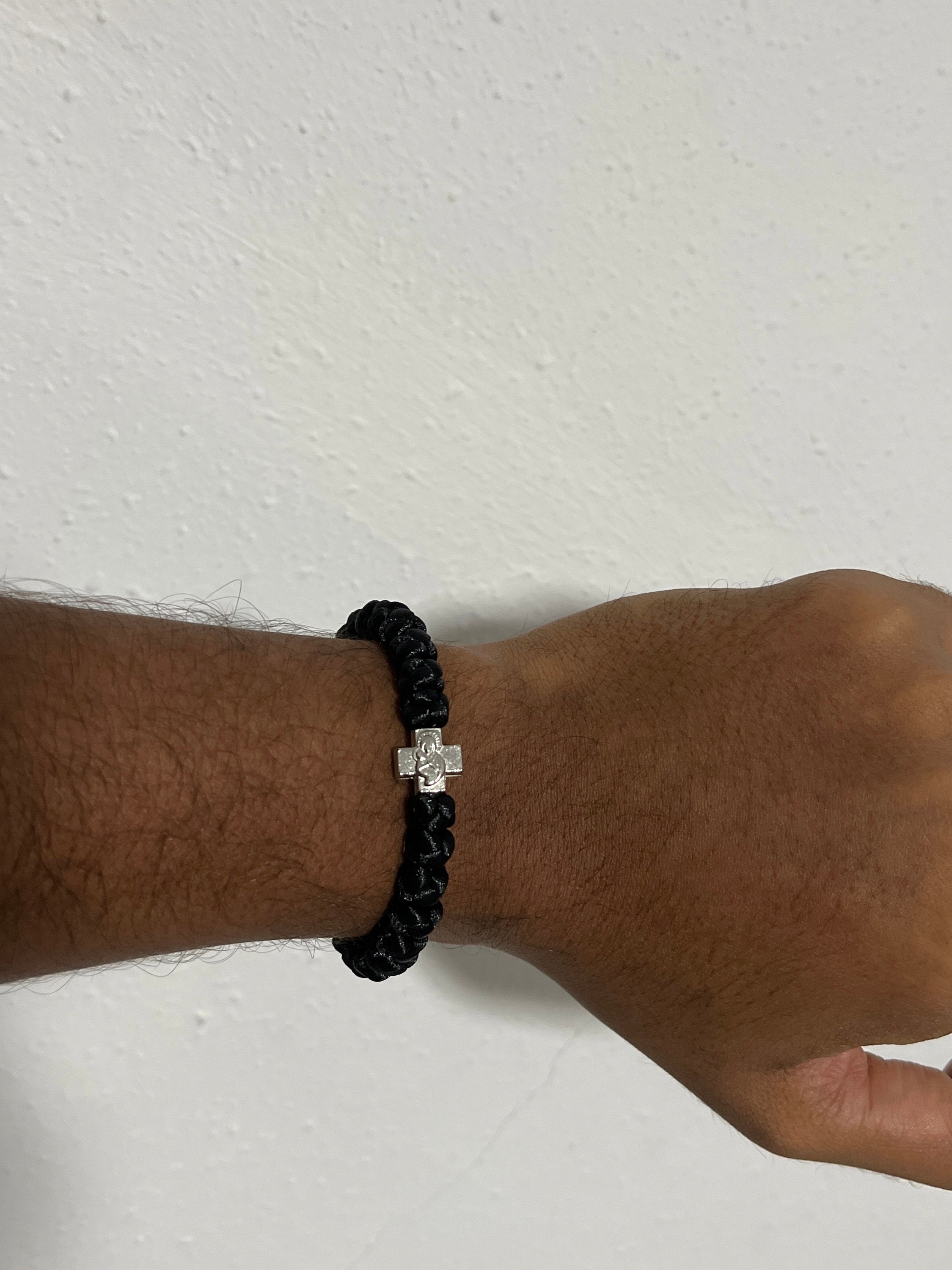 Orthodox Prayer Rope bracelet 33 knots brojanica komboskini black orthodox jewelry, Christian Gifts, Christian bracelet, Christian jewelry