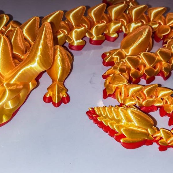Articulated Dragon 05.1 - 3D Print STL File - Etsy