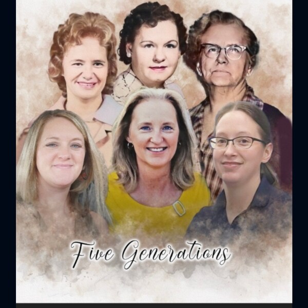 Family Tree Art Print Wall Art Canvas Family Tree Collage Custom ...