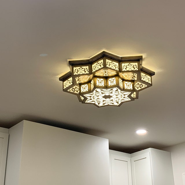 Flush Mount Moroccan Style Ceiling Lights Etsy