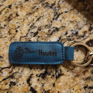 Personalized Leather Keychain Customized Keychaincustom - Etsy