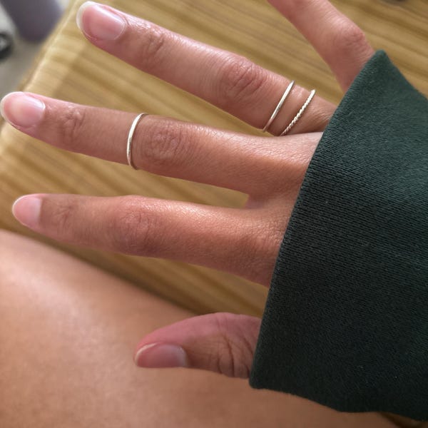 Stacking Rings, Midi Rings/ Sterling Silver/ Gold Filled - Etsy