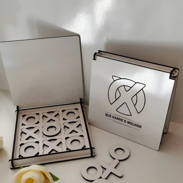 Laser Cut Tic Tac Toe Wooden Game Svg Files, Vector Files for Wood ...