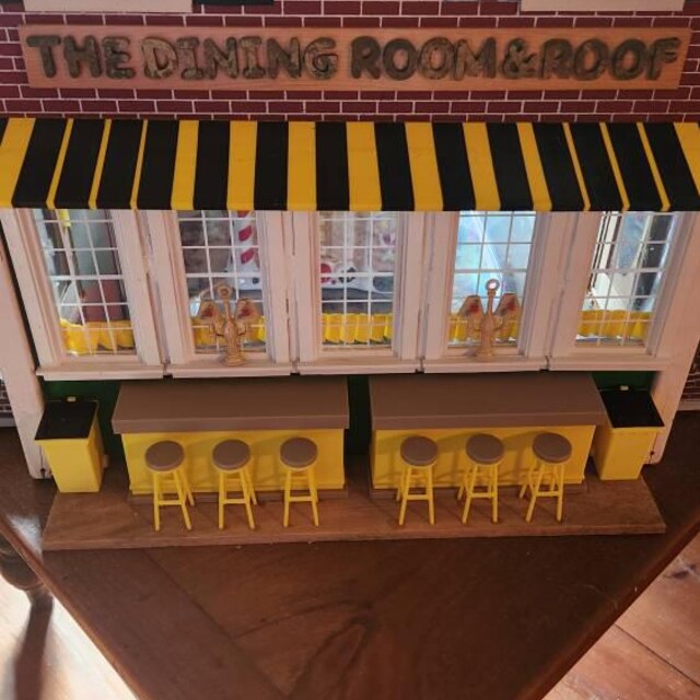 ミニチュアバーカウンターセット 1:12スケール ドールハウス家具