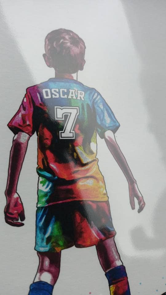 Personalised Football Player Gift | Football Gifts for Boys | Boy Football Poster | Football Wall Art | Soccer Gift | Birthday Gift