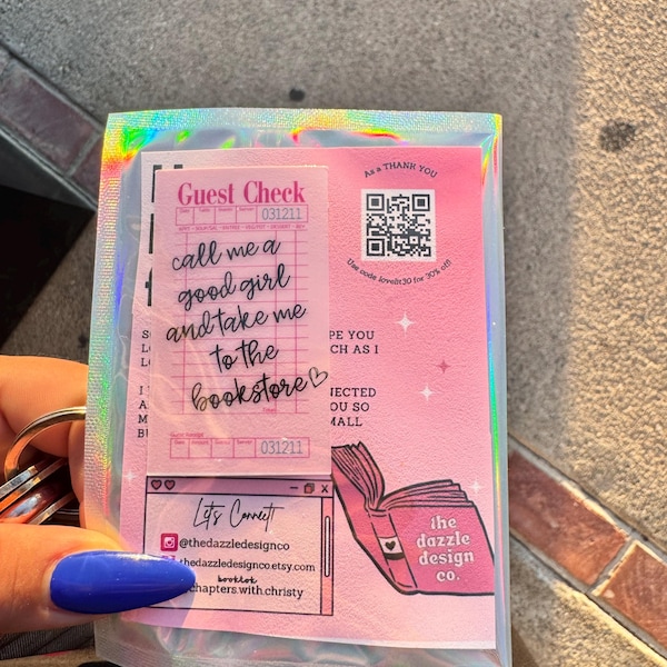 Bookish Kindle Sticker Guest Check Sticker Bookstore and Tell Me I'm ...