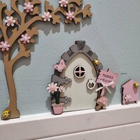 Sage Green & Pink Fairy Door, Available Individually or as a Set - Etsy UK