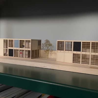 Architectural Model Custom 1/100 Scale Personalized Wooden Miniature of ...