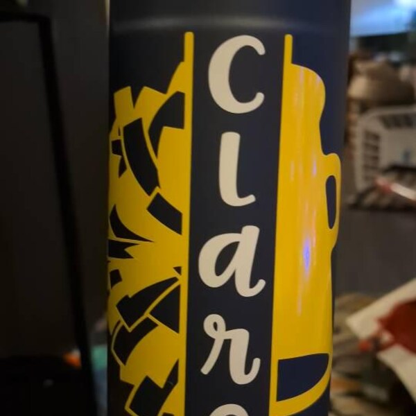 Cheer Decal - Vinyl Sticker - Personalized Cheerleader Decal - Tumbler ...