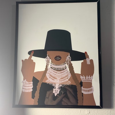 Beyonce Formation Poster, Bey Middle Finger Feminist Print - Etsy