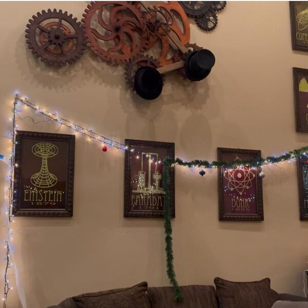 Math Art Print of Famous Mathematicians in History, Science Mosaic Wall ...