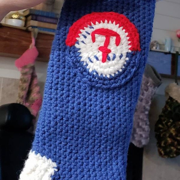 Crochet Christmas Stocking Pattern Polar Ridge Christmas Stocking ...