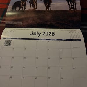 Horses Calendar 2026 | Horses: Wild At Heart | 12" X 24" Wall