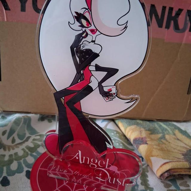PRE-ORDER Losin'streak Angel Dust Enamel Pin and Standee Hazbin