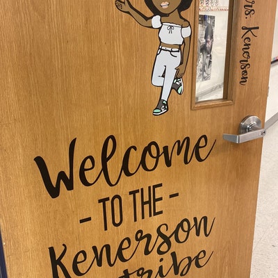 Bitmoji Decal, Personalized Decal, Teacher Door Decor - Etsy