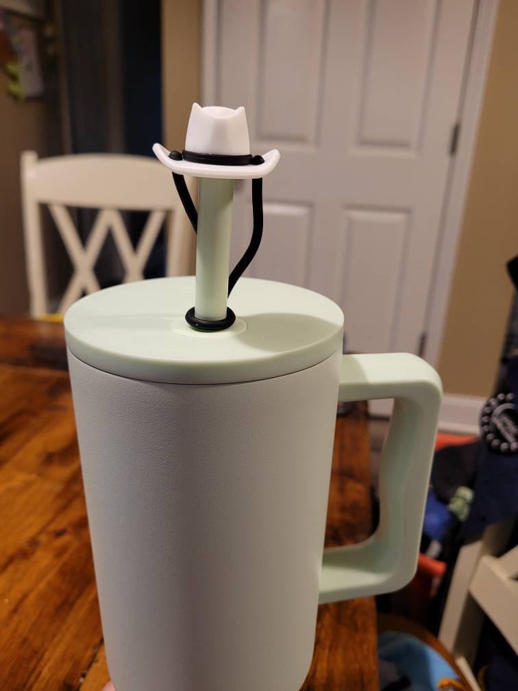Cowboy Hat Straw Topper Western Cup Accessories Straw Topper Cowgirl Straw Cover 40 oz Cup Straw Cover for Tumbler Accessories Straw Cap