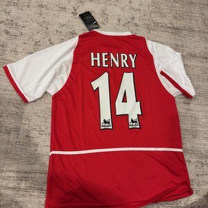 Arsenal 2002/2003 Thierry Henry #14 Home Jersey - Etsy Israel