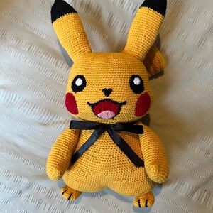 ピカチュウのかぎ針編みパターン | 22インチポケモンぬいぐるみ（PDF