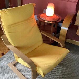 NEW IKEA Poang Chair Cushion Cover Basics Mustard Print Etsy